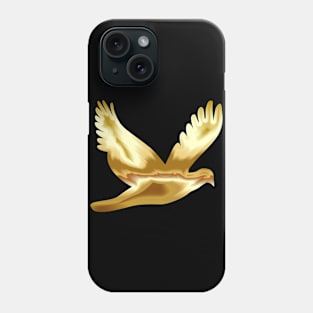 Cute, Lovely and Elegant Golden Dove Bird Phone Case