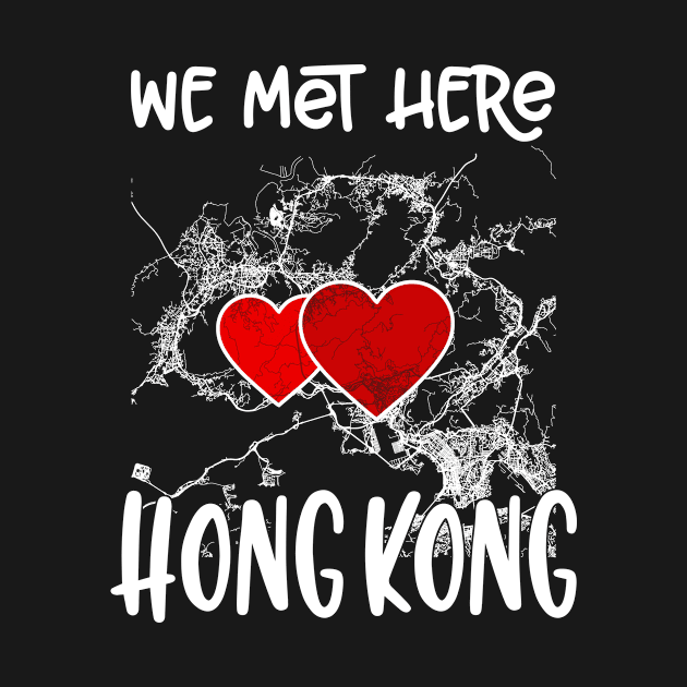 We met here Hong Kong, Hearted Map by danydesign