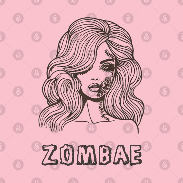 Zombae Halloween by Retro Travel Design