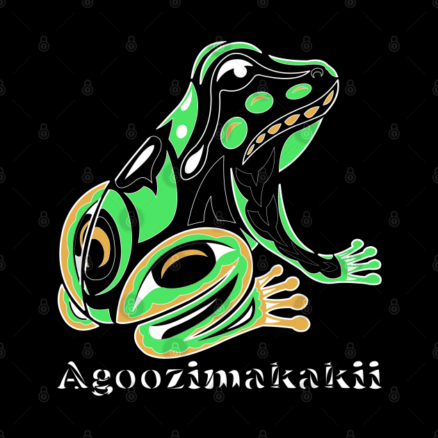 Tree Frog (Agoozimakakii) by KendraHowland.Art.Scroll