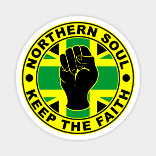 Northern soul keep the faith union flag reggae Magnet