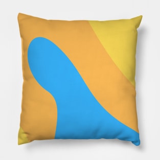 Boho abstract tropical pastel swirl pattern Pillow