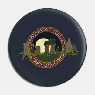 Standing stones with sun/ moon Pin