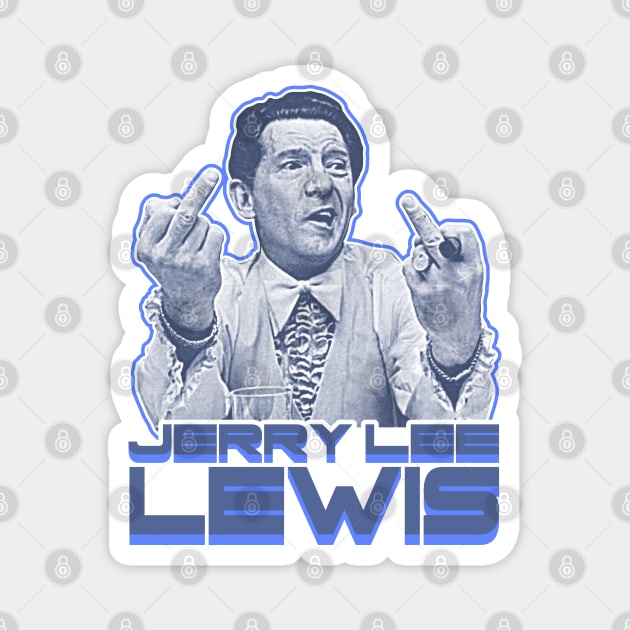 Jerry Lee Lewis :: Vintage Rockabilly FanArt Magnet by darklordpug