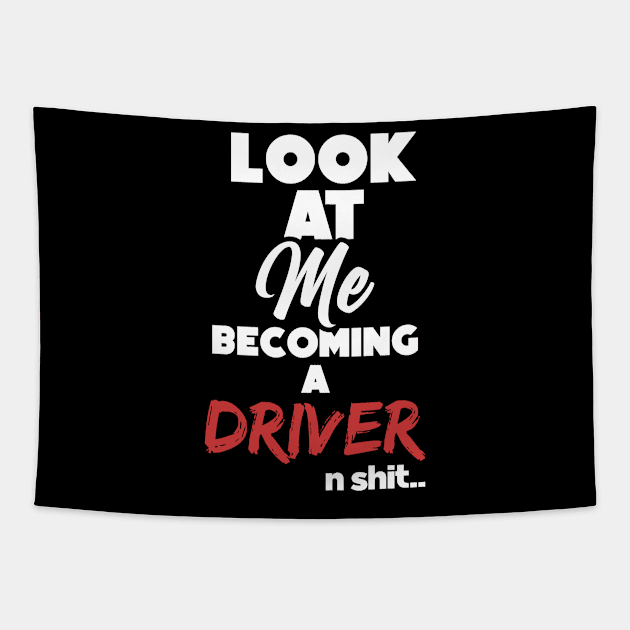 Becoming a driver. Graduation gift Tapestry by NeedsFulfilled