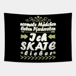 Skaten Skateboard Geschenk Mädchen Inline Spruch Tapestry