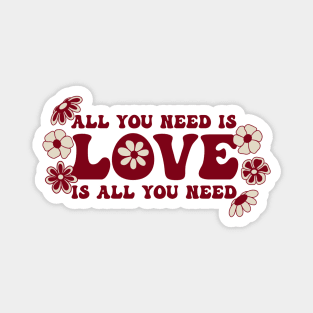All You Need is Love | Artwork by Julia Healy Magnet