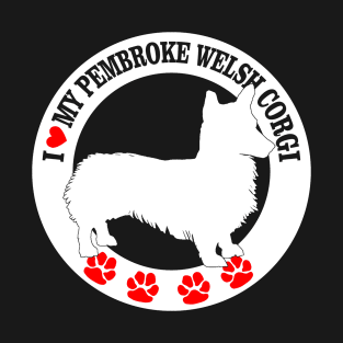 I Love My Pembroke Welsh Corgi T-Shirt