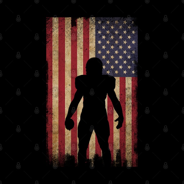 american football on flag reto by Giraroad