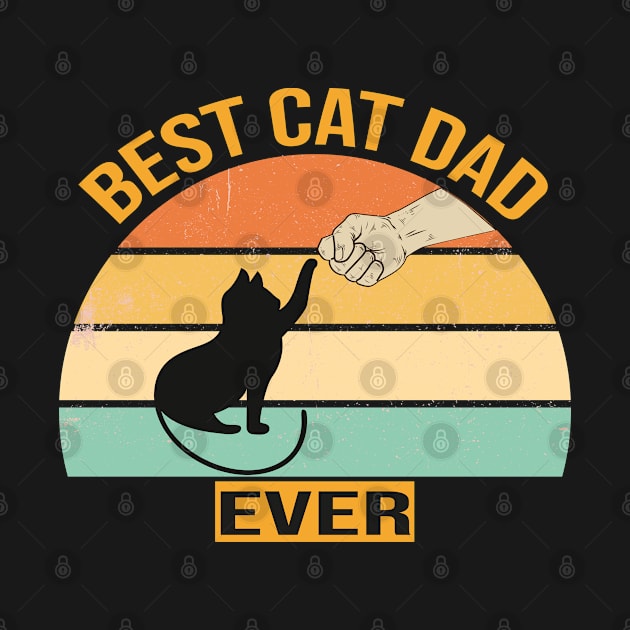 vintage men best cat dad ever by Mosklis