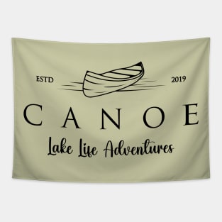 Canoe, Lake Life Adventures, ESTD 2019 Tapestry