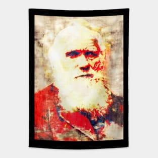 Charles Darwin Pop Art Tapestry