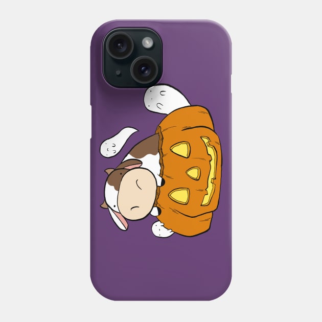 Spooky Halloween Cow Phone Case by saradaboru