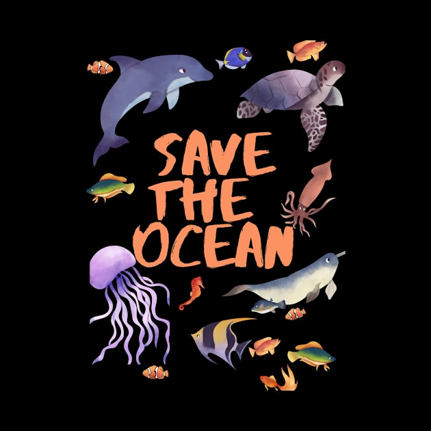 Save The Ocean, Sealife, Sea, Save The Earth, Environment by LaurelBDesigns