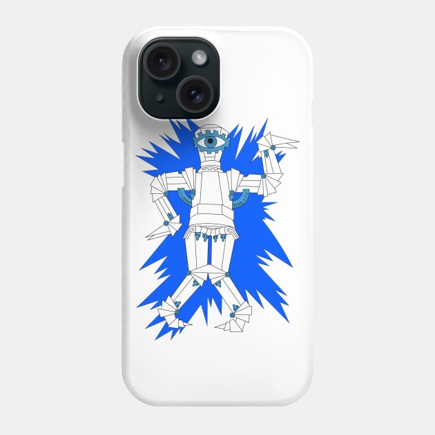The Crazy Club - Raving Robot Cyclops Phone Case by idrockthat