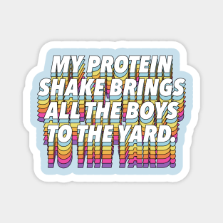 My Protein Shake Brings All The Boys To The Yard Magnet