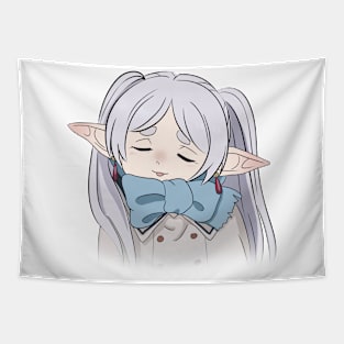 Cute Frieren Expression Tapestry