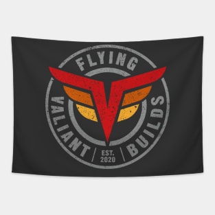 Flying Valiant Builds (Full Color Grunge - Dark) Tapestry