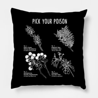 Pick Your Poison Pillow