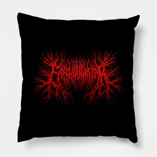 Faith over Fear death metal design (blood red) Pillow