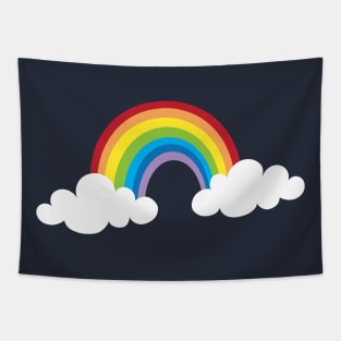 Kawaii Rainbow - Cute brightly coloured rainbow by Cecca Designs Tapestry