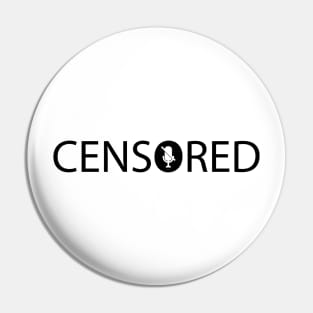 Censored being censored artwork Pin