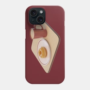 Maple donut and hot chocolate Phone Case