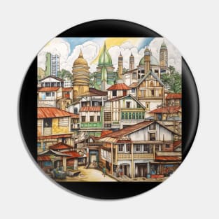 Dar Es Salaam city drawing Pin