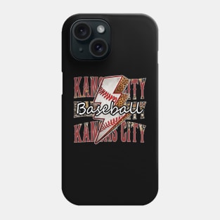 Graphic Baseball Kansas City Proud Name Team Vintage Phone Case