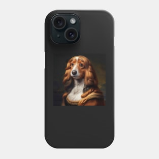 Unreal Mona Lisa Dog Portrait Phone Case