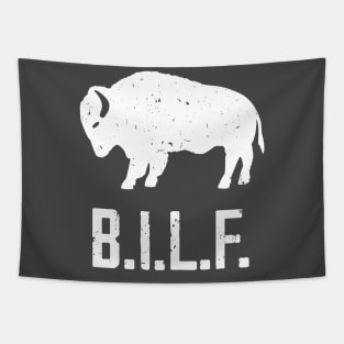 B.I.L.F. Buffalo I Love Forever Tapestry