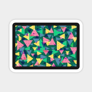 Happy triangles, my favorite geometric shapes Magnet