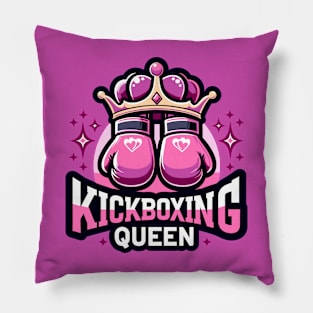 Kickboxing Queen Tee - Empowerment in the Ring with Heart Gloves Pillow