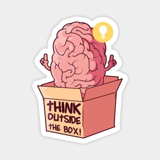Think Outside the Box Magnet