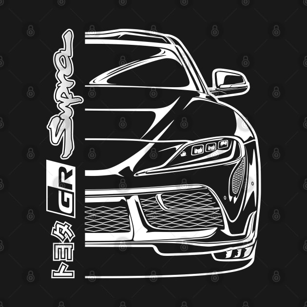 GR Supra - White Print by WINdesign