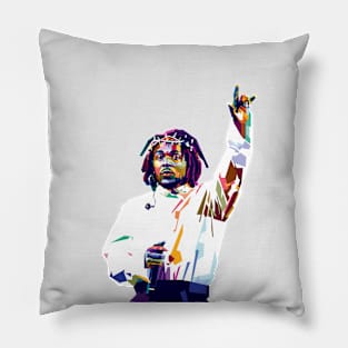 The Rapper Goat in WPAP style Pillow