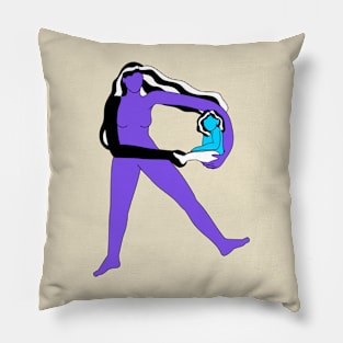 R of Mom and Daughter Pillow