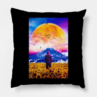 The Sunflower Field Pillow