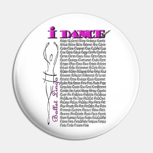 Ballet Lingo (Dark Font) Pin