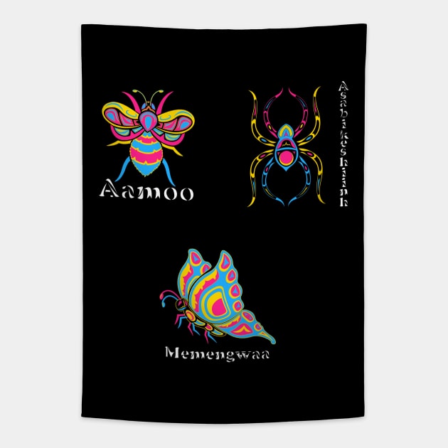 Pansexual Indigenous Buggies Tapestry by KendraHowland.Art.Scroll