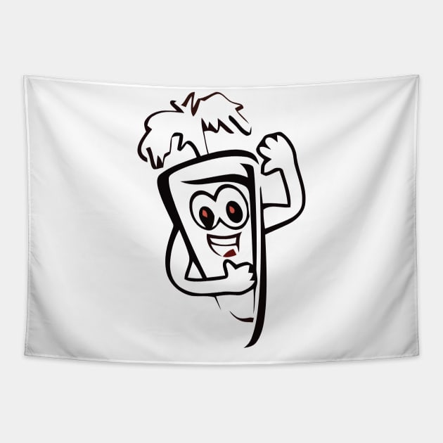 Trending Funny Character Tapestry by Sanzida Design