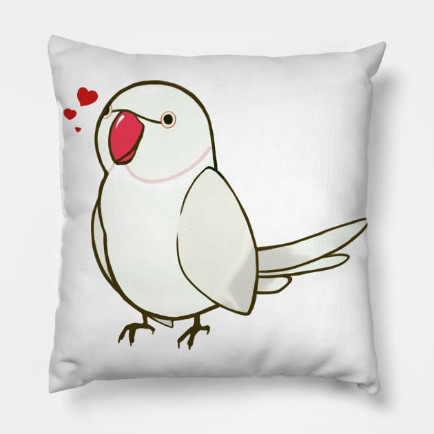 Ringneck Parakeet 4 Pillow by Shemii