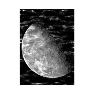 Super Close-Up Moon With Detailed Craters. For Moon Lovers. T-Shirt