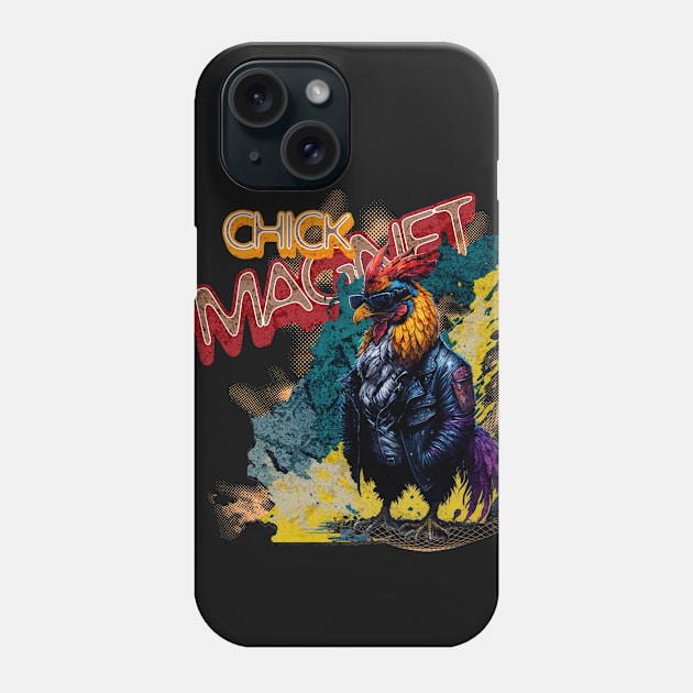 Chick Magnet T-shirt Phone Case by Quirk Prints