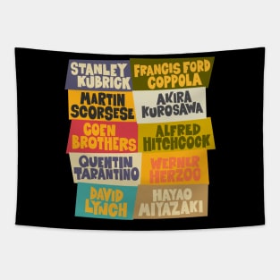 Legendary Movie Directors - Blockletter Typo Style Series Tapestry