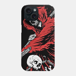 Cats and skull, skull and cat, Skull funny, Phone Case