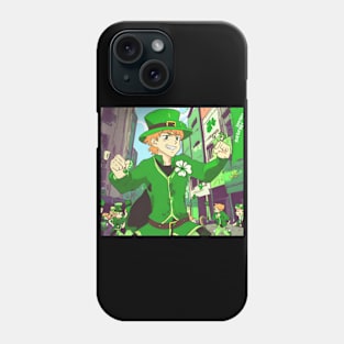 st patricks day anime style Phone Case