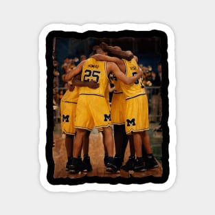 Vintage Basket Ball Team Magnet