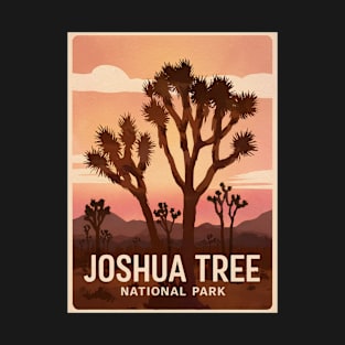 Joshua Tree National Park Landscape Watercolor Poster T-Shirt