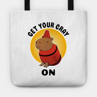 Get your cray on Capybara Crayon Tote